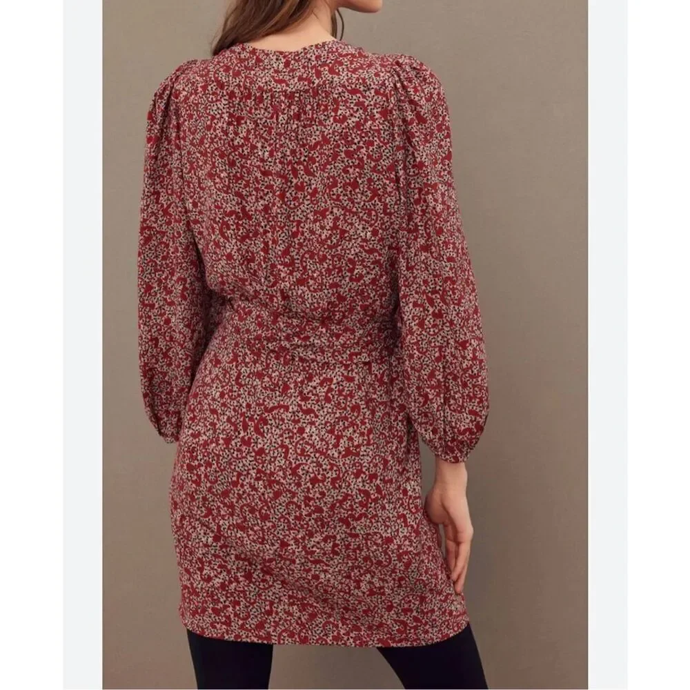 Ba&sh Floral Printed Camille Wrap Dress Size 2 - Picture 3 of 15